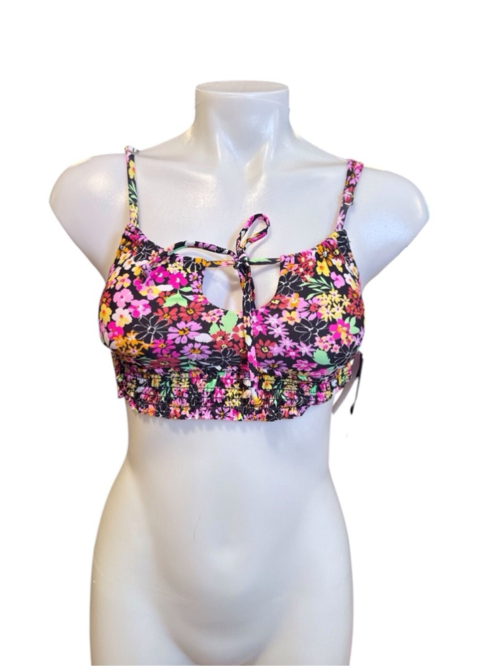 Women's California Waves bikini Floral Cami Top Size XS Multi-color sw29